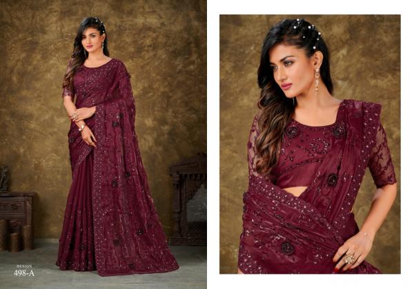 Zara 498 Fancy Designer Jimmy Silk Saree Collection